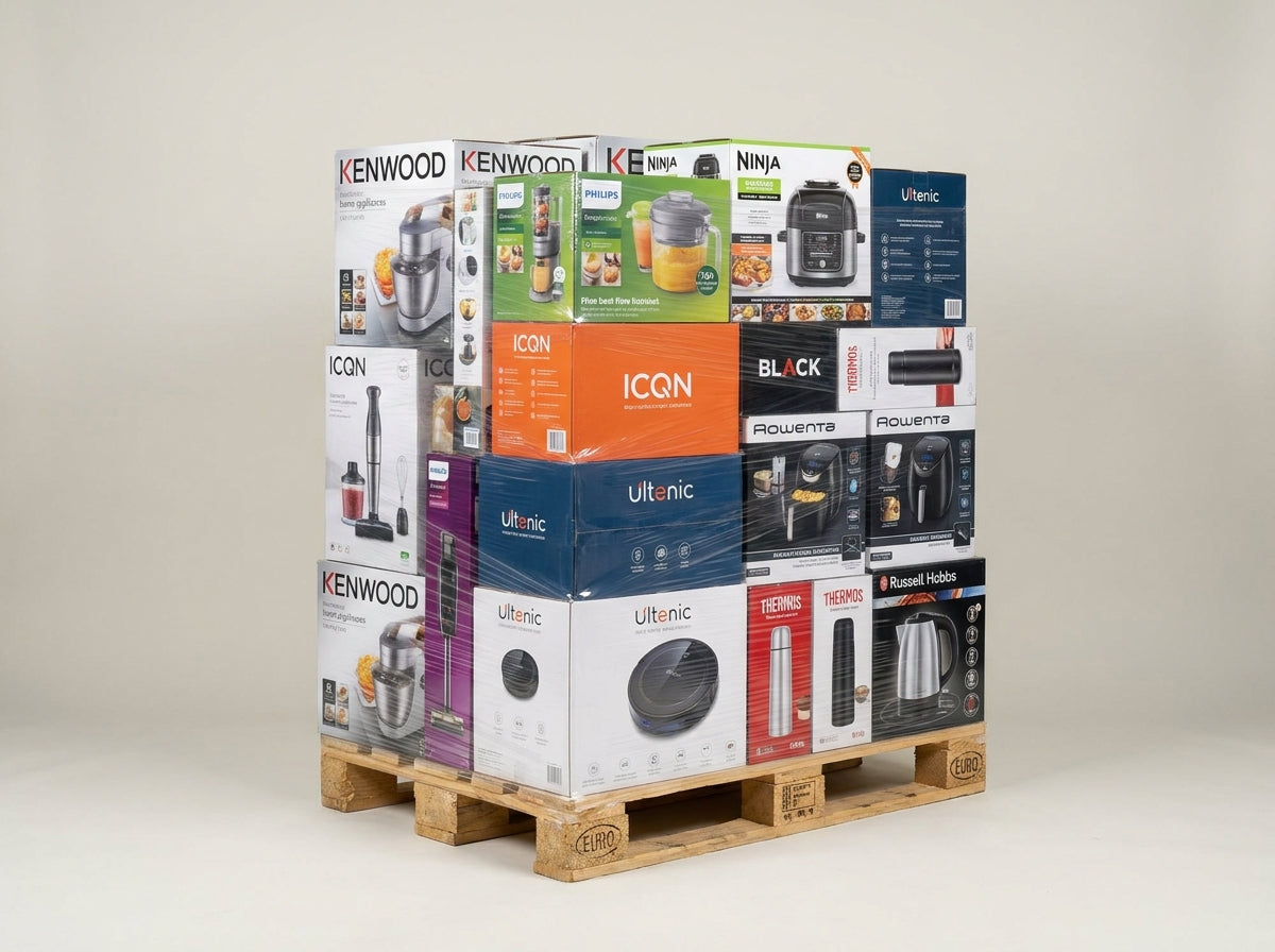Paleta hurtowa AGD — Kenwood, Philips, Ninja, ICQN, Ultenic, BLACK, Rowenta, Kenekos, Thermos, Russel