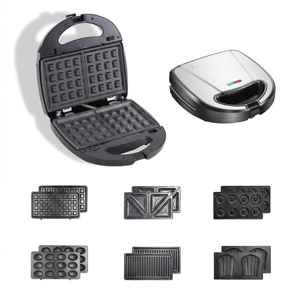 OKYUK 6-in-1 Sandwich Maker