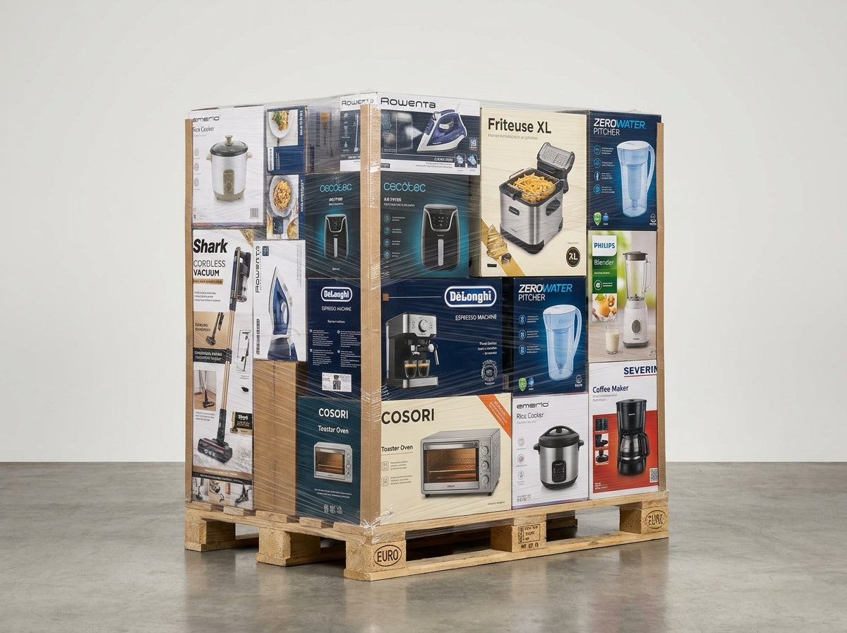 Paleta hurtowa AGD — Shark, Rowenta, Cecotec, DeLonghi, Friteuse, Cosori, ZeroWater, Philips, Emerio, Hauptbild