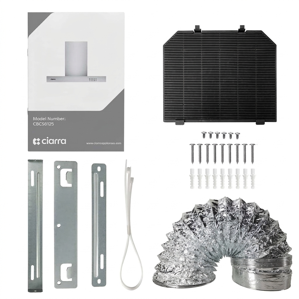 CIARRA CBCS6125 — 60 cm Cooker Hood, Silver Secondary image