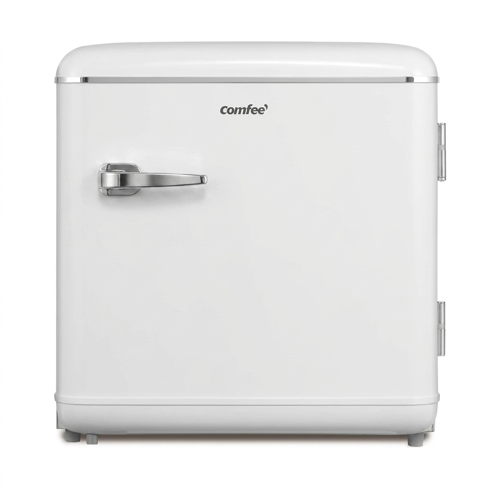 Comfee RCD50WH2EURT(E) — mini fridge, 47 L, retro design, white Secondary image