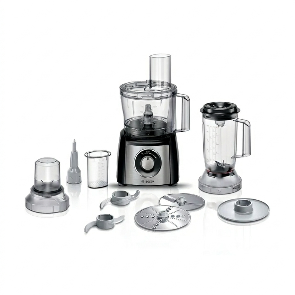 Bosch MultiTalent 3 MCM3501M – Robot de cuisine polyvalent avec plus de 50 fonctions – 800 W – Capacité de 2,3 L – Coule