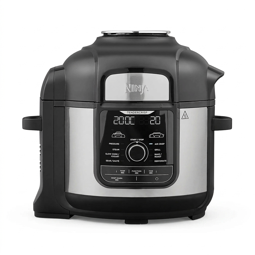 Ninja Foodi MAX Multicooker, 9-in-1, 7,5L, 9 Kookfuncties, Snelkoken, Airfryen, Slow Cooking, Grillen en Meer Geborsteld Image principale du produit
