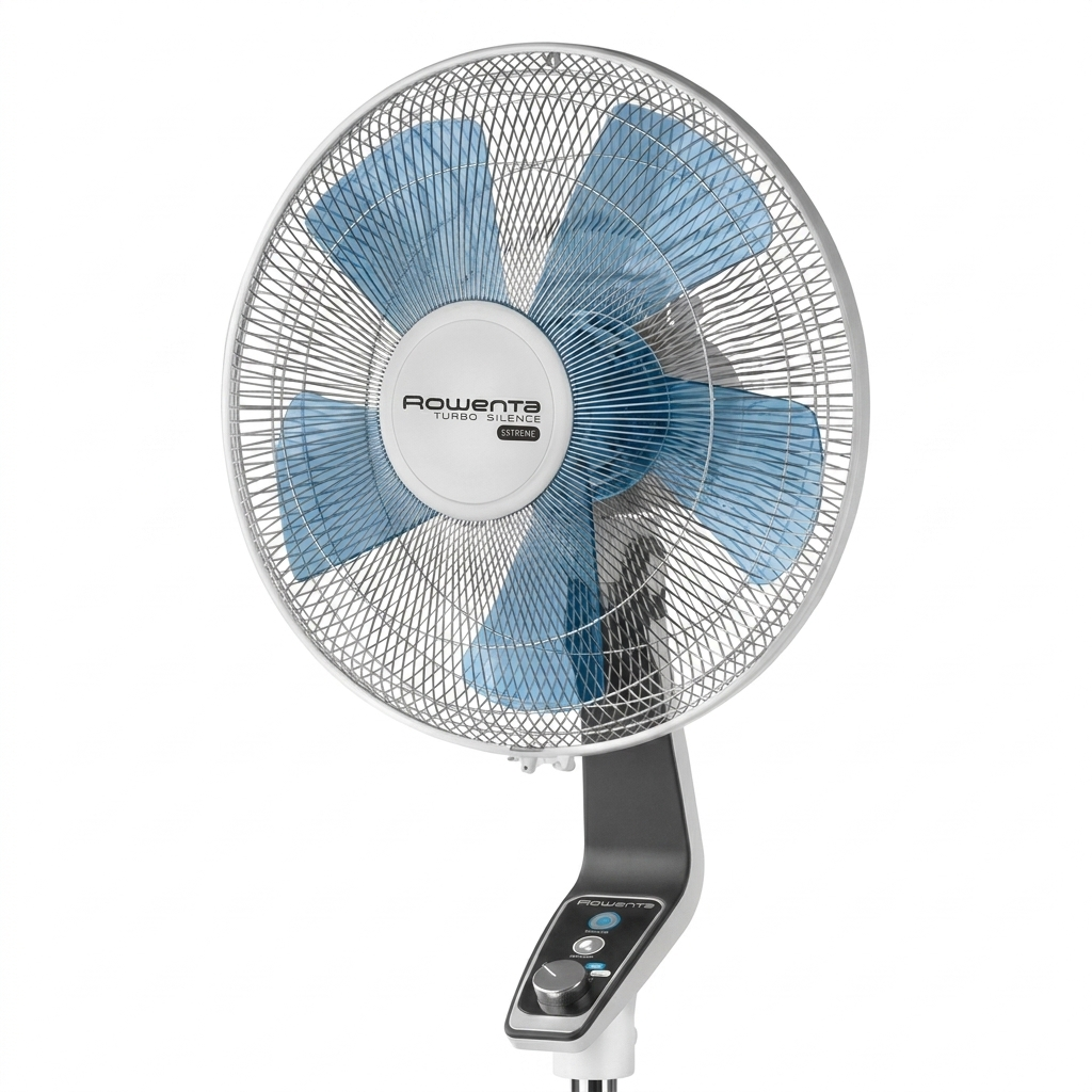 Rowenta Turbo Silence Extreme, Ventilador de Pie 40 cm, Extremadamente silencioso, Modo Silent Night y Turbo Boost, Osci