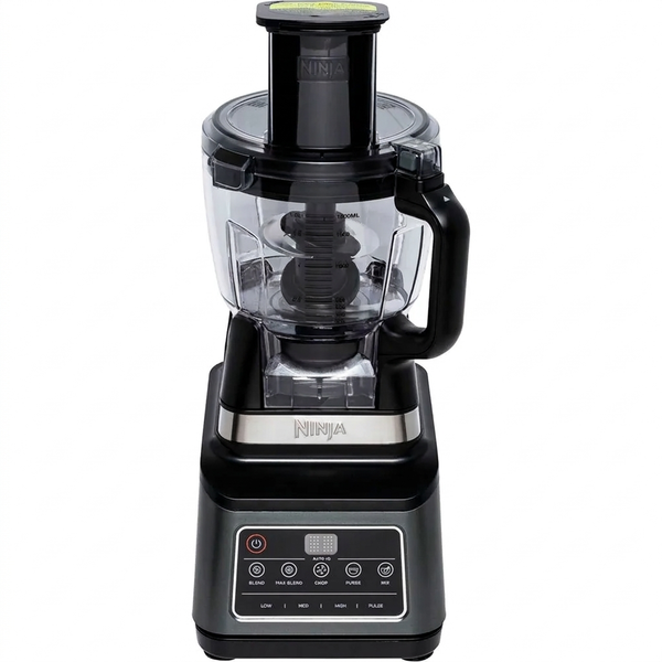 Ninja 3-in-1 Foodprocessor & Blender met 5 Automatische Programma's: Mengen, Max. Mengen, Hakken, Mixen, Pureren, 1,8L K