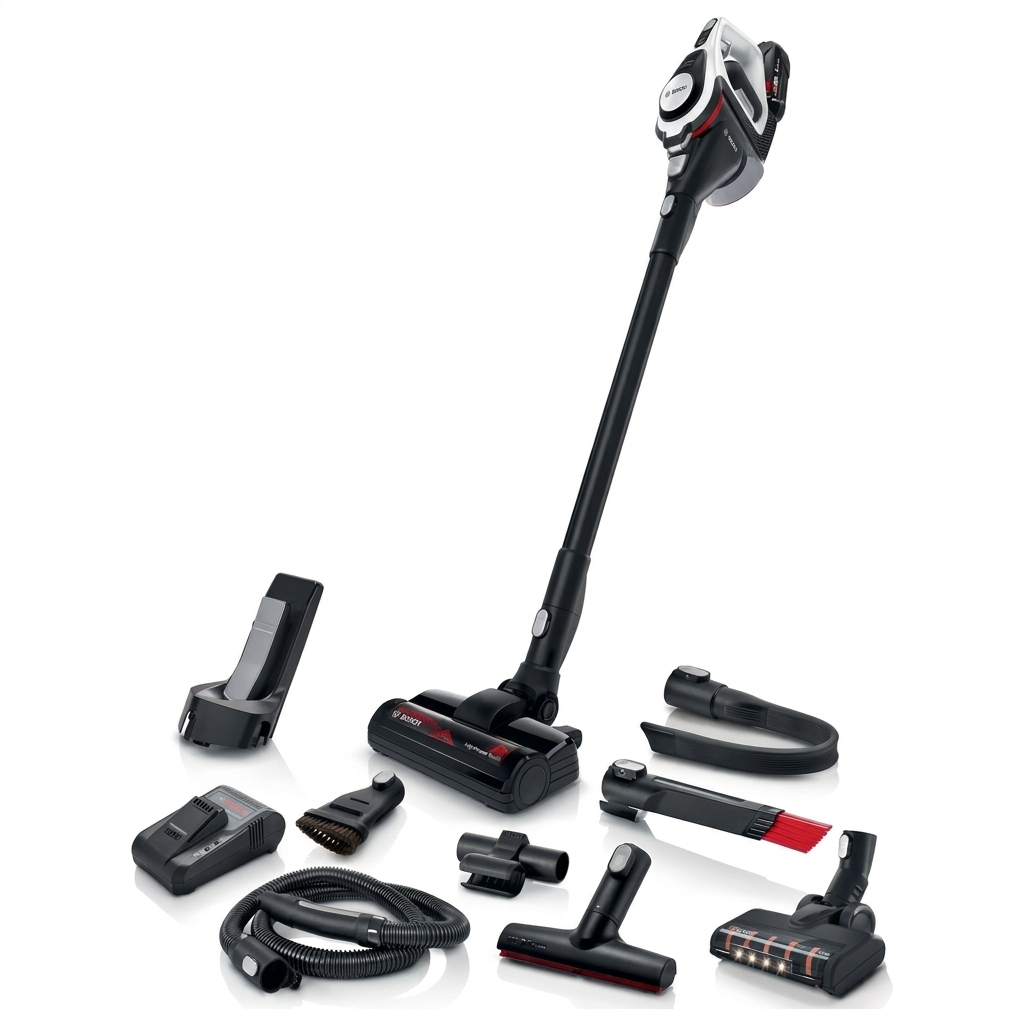 Bosch Akku-Staubsauger Unlimited Gen2 Serie 8 BSS825ALL, beutellos, bis 45 Min Laufzeit, austauschbarer Akku, Schnelllad