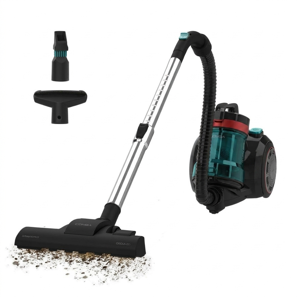 Cecotec Aspirateur Traîneau sans Sac Conga Rockstar Cyclonic Plus. 800W, Réservoir Grande Capacité 2L, Filtre HEPA, Incl