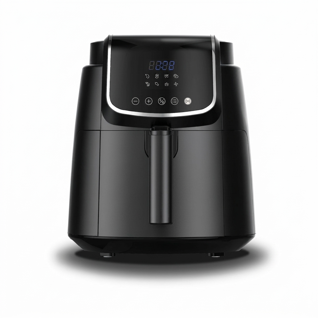 Midea MF-CN35C2,Digital Air Fryer 1500W mit 8 voreingestellten Funktionen und 60 Min Timer,3,5L Heißluftfritteuse für ge