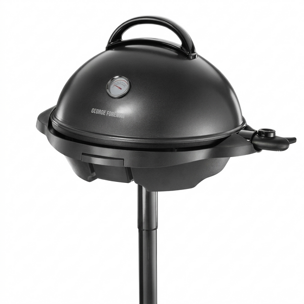 George Foreman Grill 2in1 Elektrogrill \[Testsieger\]: Standgrill & Tischgrill (Innen- & Außennutzung, Balkon & Küche, Ø