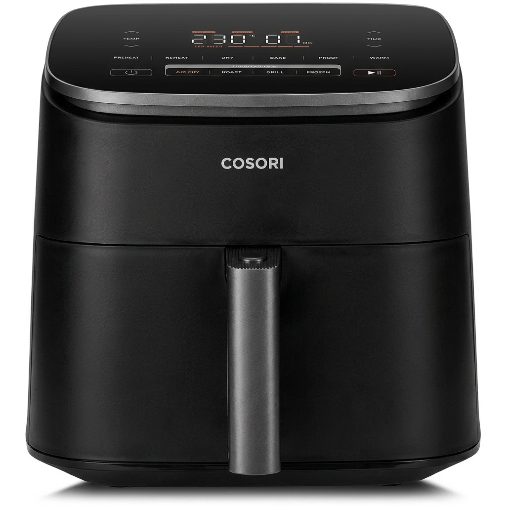 Cosori Turboblaze Heißluftfritteuse Airfryer, 9-in-1 Air Fryer XXL 6L, leiser DC Motor mit 5 Geschwindigkeitsstufen, Gri Main image