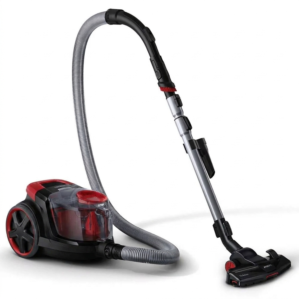 PHILIPS PowerPro Compact Staubsauger – Leicht, Beutellos, 750 W Saugleistung, TriActive Düse Für Hartböden und Teppich,  Main image