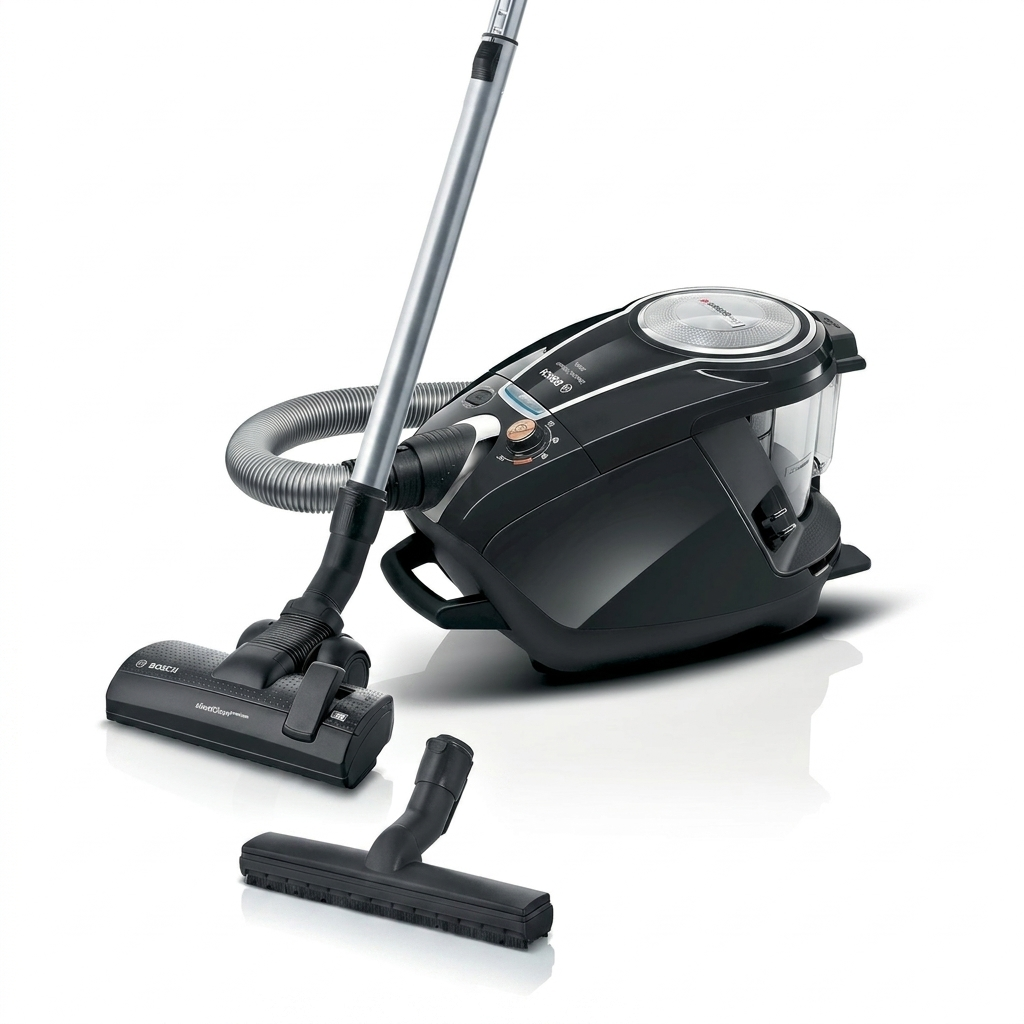 Bosch Electroménager Série 8, BGS7MS64, aspirateur traîneau sans Sac ProSilence, extrêmement Silencieux, Technologie Sen