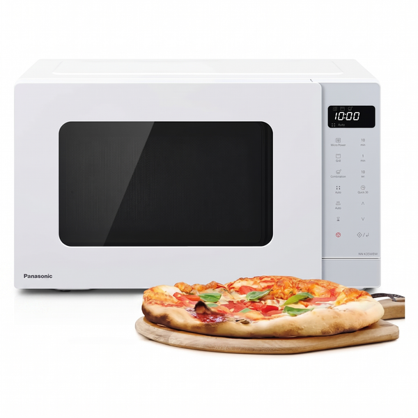 Panasonic NN-K35NWMEPG, Four à Micro-Ondes Gril , 24 Litres, Puissance de 900W, 8 Programmes Automatiques, Cui