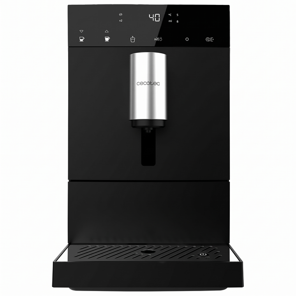 Cecotec Machine a Cafe Grain Cremmaet Compact. 19 barres, Système Thermoblock, Grains de café fraîchement moul