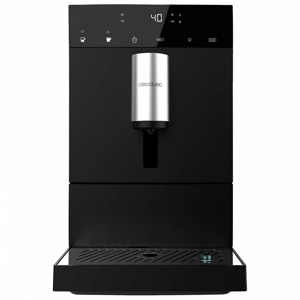 Cecotec Machine a Cafe Grain Cremmaet Compact. 19 barres, Système Thermoblock, Grains de café fraîchement moul