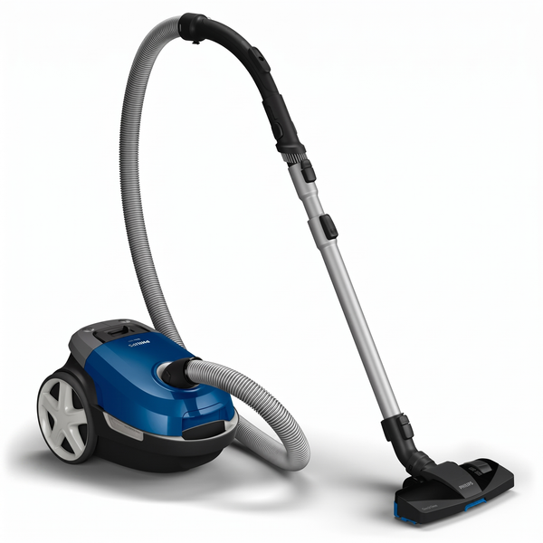 Philips Series 3000 Performer Compact Staubsauger mit Beutel – 900-W-Staubsauger mit Allergiefilter, 9 m Aktio